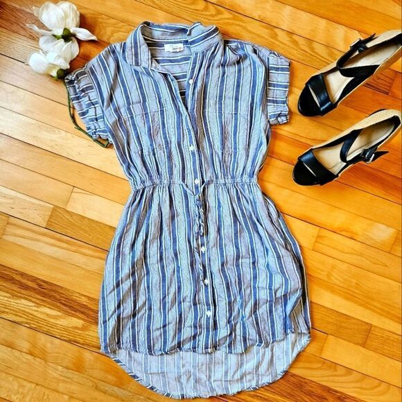 Japna Cotton Striped Dress - Picture 1 of 9